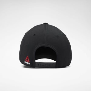 Czapka Męskie Reebok UFC Logo Baseball Czarne PL 21FSRCK